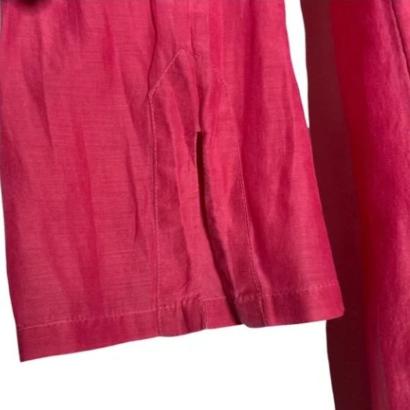 Athleta Ombre Pink to Red silk-blend Swimsuit Coverup with Drawstring - Picture 5 of 5